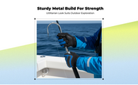 Telescopic stainless steel fishing gaff
