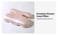 Skin-Friendly I-Shaped Beauty Pillow Aids Back Sleeping Face Cradle Pillow Breathable for Skincare Enthusiasts, Adults, Sleep, Napping, Home