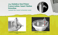 Commercial Kitchen Faucet Valve, 304 Stainless Steel Water Conservation Device, sturdyduty water-guard faucet for restaurants, hotels, cafes