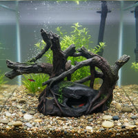Artificial Tree Trunk Cave Shelter Realistic Hollow Tree Trunk Ornament
