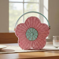 Woven Flower Basket Handmade Flower Basket Lightweight for Living Room