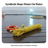 Highly Buoyant Floating Life Saving Rope High Strength Water Rescue Throw Line Long-Lasting Material for Boaters, Flood Control, Boating