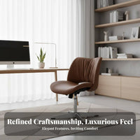 Armless rotating Chair Height Adjustable Office Furniture Easy Assembly for Adults
