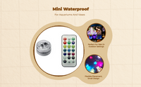 Waterproof RGB decor lights, remote