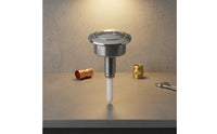 Toilet Button with Threaded Stem Chrome Toilet Cistern Push Button Low-Height Chrome-Plated for Bathroom Repair