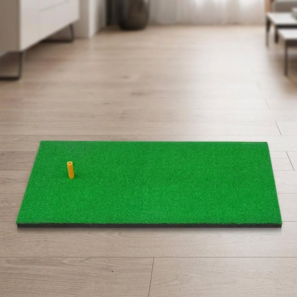 Golf Practice Tool, Golf Practice Mat, Indoor/Outdoor, 30cm x 60cm, Swing Practice, Artificial Turf, Rubber Base