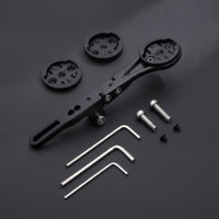 Handlebar Mount with Adapter Plates Adjustable Bike Computer Forward-Position Mount Lightweight for Cyclists