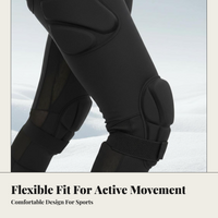 Foam padded ski shorts, lightweight