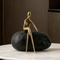 Modern Minimalist Figure Sculpture Art Decor for Sales Office, Hotel, Bedside, Entryway, Living Room