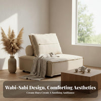Reconfigurable Block Sofa Launderable Detachable Upholstery Reconfigurable Sofa Set Wabi-Sabi Aesthetic Comfy Upholstery