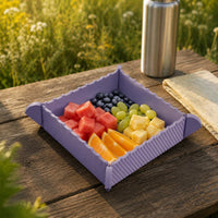 Attachable Foldable Tray Multifunctional Folding Storage Box Easy to Clean