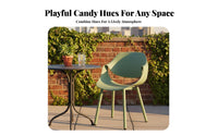 Molded Shell Armchair Modern Design Reception Chair Long-Lasting for Patio