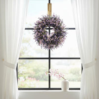 Lavender Wreath Realistic Look Artificial Lavender Wreath Vibrant Colors