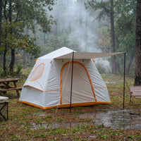 Easy Setup Inflatable Tent with Awning Spacious Inflate Tent Waterproof Portable for Campers, Families, Camping, Outdoor