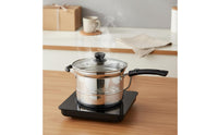 Stainless Steel Pasta Cooker Multipurpose Pasta Pot with Strainer Pasta Cooker Set Even Heating Kitchen Cookware