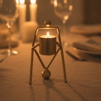 Minimalist Tealight Candle Holder Sculptural Tealight Holder Decorative Decor Compact for Table, Shelf