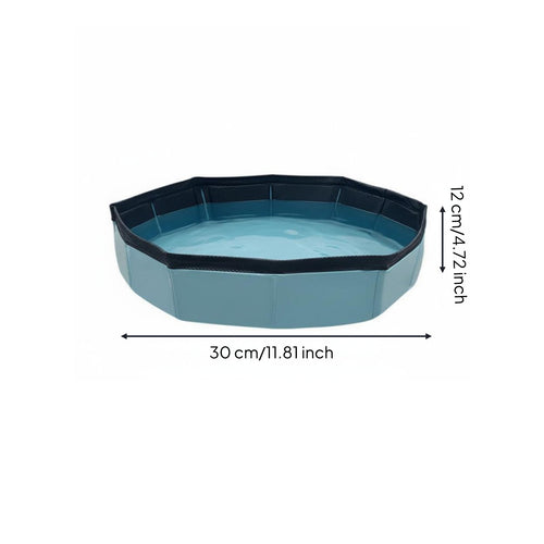 Collapsible Pet Bathing Tub Space-Saving Foldable Dog Pool No Inflation Needed