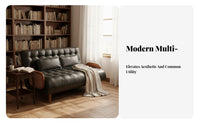 Foldable Design Single Folding Sofa Bed Retro design transformable Armchair Bed Space-Saving Multi-Functional Furniture two-wayUse for Apartment Dwellers, Homeowners, Office Workers, Small Spaces, Study Room, Bedroom