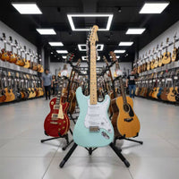 Foldable Guitar Floor Stand Padded Support Tripod Guitar Stand
