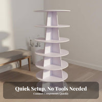 Rotating Shoe Rack Multifunctional 360° Revolving Shoe Rack Space Saving 360 Degree Rotating Shelf for Women, Fashion Lovers, Closet, Hallway, Bedroom