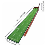 Automatic Ball Return Putting Mat Two Hole Design Golf Practice Green
