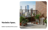 Multi-Tiered Plant Shelf Freestanding Tiered Wooden Pedestal Space-Saving Minimalist and Design for Gardeners, Indoors, Office