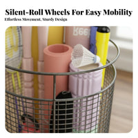 Large Capacity Exercise Mat Storage Rack Heavy Duty Gym Equipment Holder Rust-Resistant Home Gym Storage Cart Easy to Assemble for Garage, Living Room