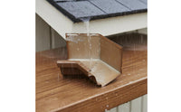 Aluminum Alloy Rain Gutter Easy Installation Villa Downspout Channel Decorative
