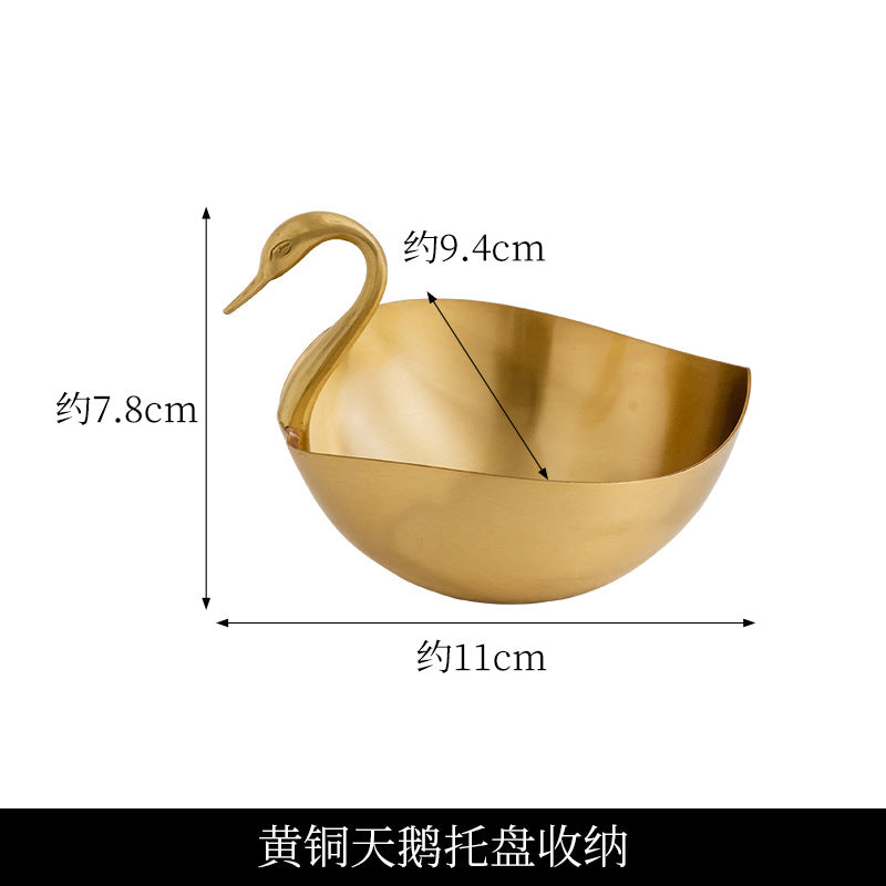 Brass Swan Tray