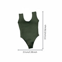 1/12 Scale Single-Piece Swimsuit Sleeveless Female Action Figure Bodysuit Fitting 6 Inch Figure Swimsuit for Diorama Building Decor