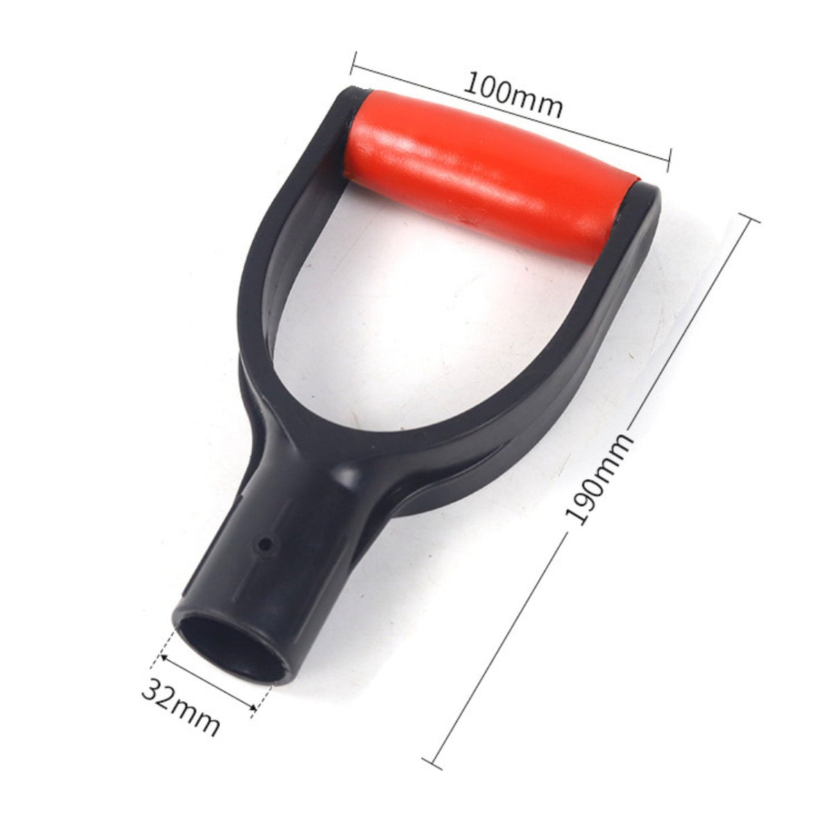 D-Handle Easy Installation Spade D-Shaped Grip for Yard Work, Farmers, Gardeners
