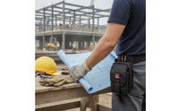 Quick-Attach Waist Bag with Side Pocket Compact Belt Pouch Zippered Tool Pouch Long-Lasting for Technicians, Electricians, Handymen, Work, Repair Jobs, Outdoor