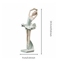 Ballet Dancer Figurine Artistic Style Ballet Girl Sculpture Elegant Design Ballerina Statue for Dancers, Girls, Living Room, Bedroom, Bookshelf