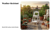 Multi-Level Plant Stand Sturdy Construction Tiered Shelf Space-Saving Design