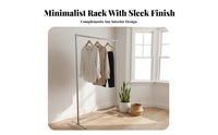 Single-Rod Clothes Stand Easy to Assemble Garment Rack Thickened Tubes Lightweight for Parents, Balcony, Dorm Room