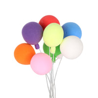1:12 Mini Dollhouse Accessory Simulation Balloons, 8 Colors, Clay Balloons, Garden Scene Decor