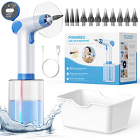 Electric Ear Cleaner with Ear Spoon Set, Black, ABS+PC+Silicon