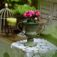 Urn Planter Rustic Design Metal Urn Planter Iron Construction
