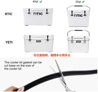 Sealing Strip for Rotomolded Cooler, Rubber Silicone Gasket, Waterproof and Leak-Proof