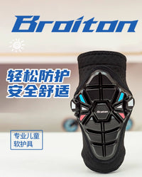 BROITON Children's Balance Bike Soft Protective Gear Set with Open Elbow and Knee Pads for Cycling and Skateboarding