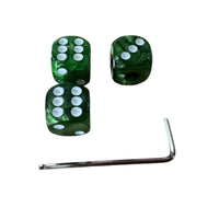 3 Pieces Dice Guitar Knob Marbled Dice Control Knob Compact Instrument Parts for Guitarists