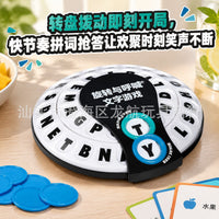 Large 1:1 Spin & Shout Word Game Fast-Paced with Letters