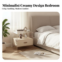 Levitateing Nightstand Easy to Clean Acrylic Levitateing Cabinet Rounded Corners