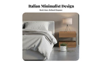 Sculptural End Table Minimalist Design Nightstand Light Luxury for Hotel, Office