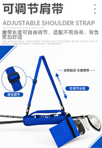 Golf Club Bag for 3-5 Clubs, Portable Handheld and Shoulder Strap, Mini Golf Club Bag