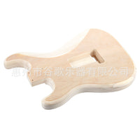 ST Poplar Guitar Body with Double Single Coil Pickup Cavities (Double Humbucker Routes)