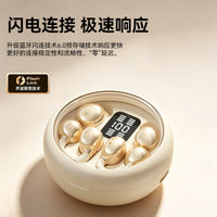 Ruiyan B68 Wireless Earbuds with Bone Conduction, Bluetooth 6.0, IPX4 Sweat Resistant, Dual Stereo, 4-8h Battery