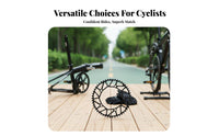 130BCD Narrow Wide Chainring Anti-Chain Drop Folding Bike Single Chainring Hollow Design Folding Bike Chainwheel for Cyclists, Recreational Riding