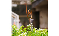 Rain Gauge Long-Lasting Metal Rain Gauge Sturdy for Garden