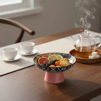 7 Pieces Retro Tea Snack Plate Delicate Snack Dish Reusable